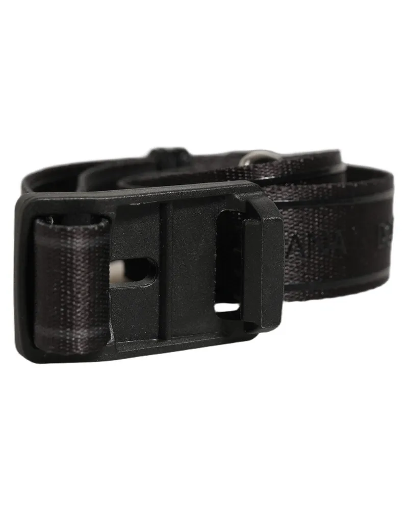 Dolce & Gabbana Nylon Webbing with Plastic Buckle Belt — Black Black