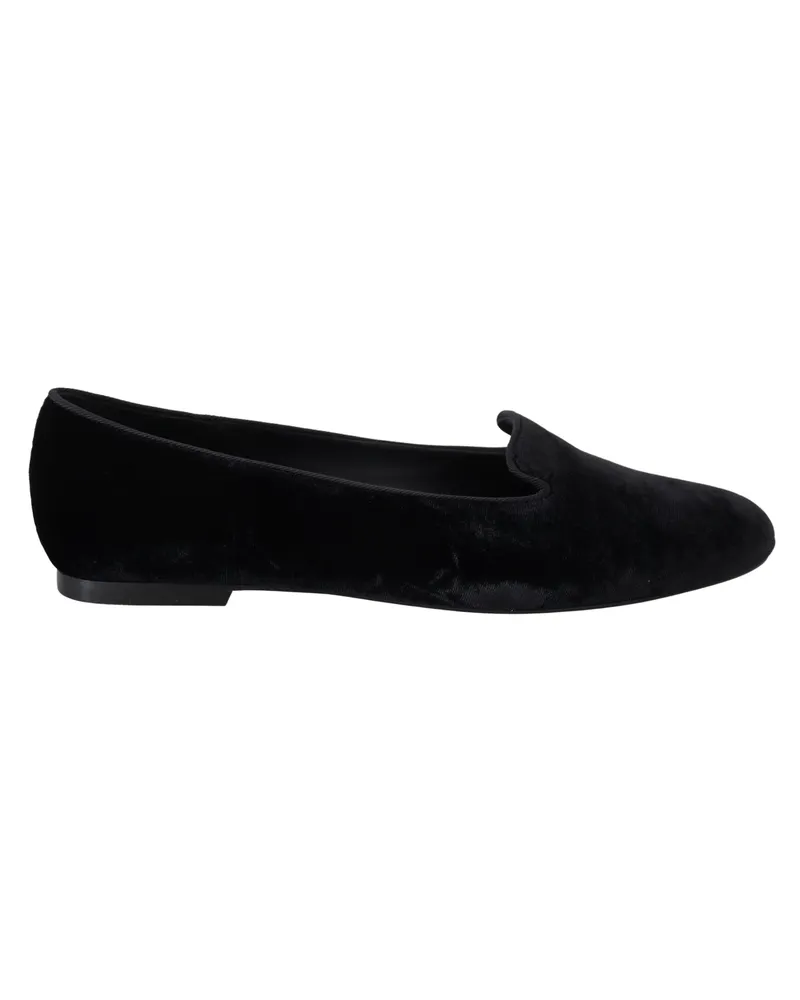 Dolce & Gabbana Women's Black Velvet Slip Ons Loafers Flats Shoes Silk Black