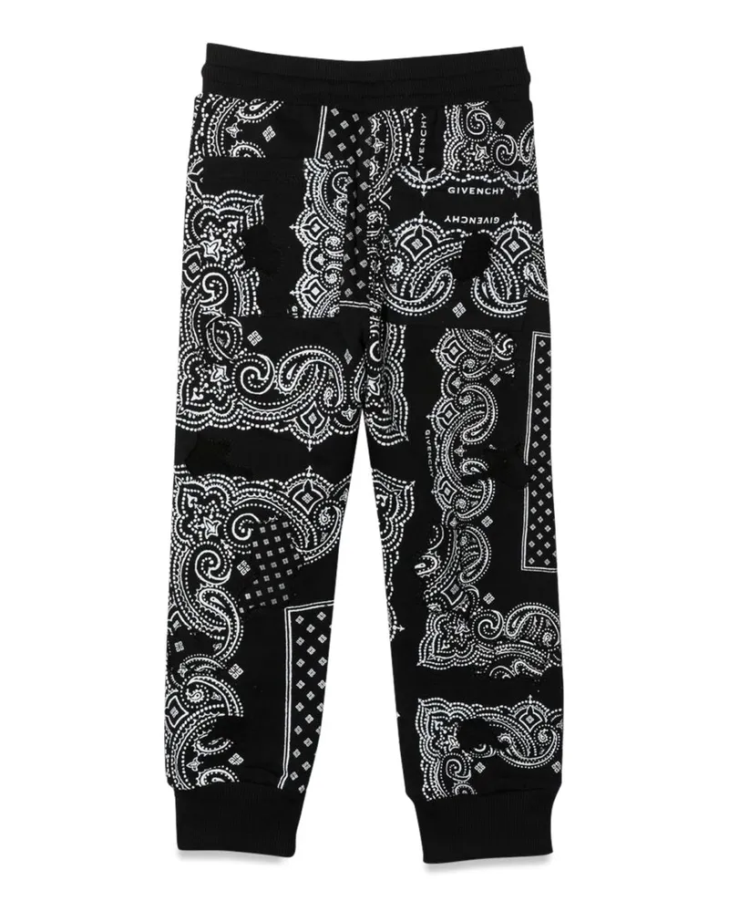 Givenchy Printed Cotton Joggers — Black Black