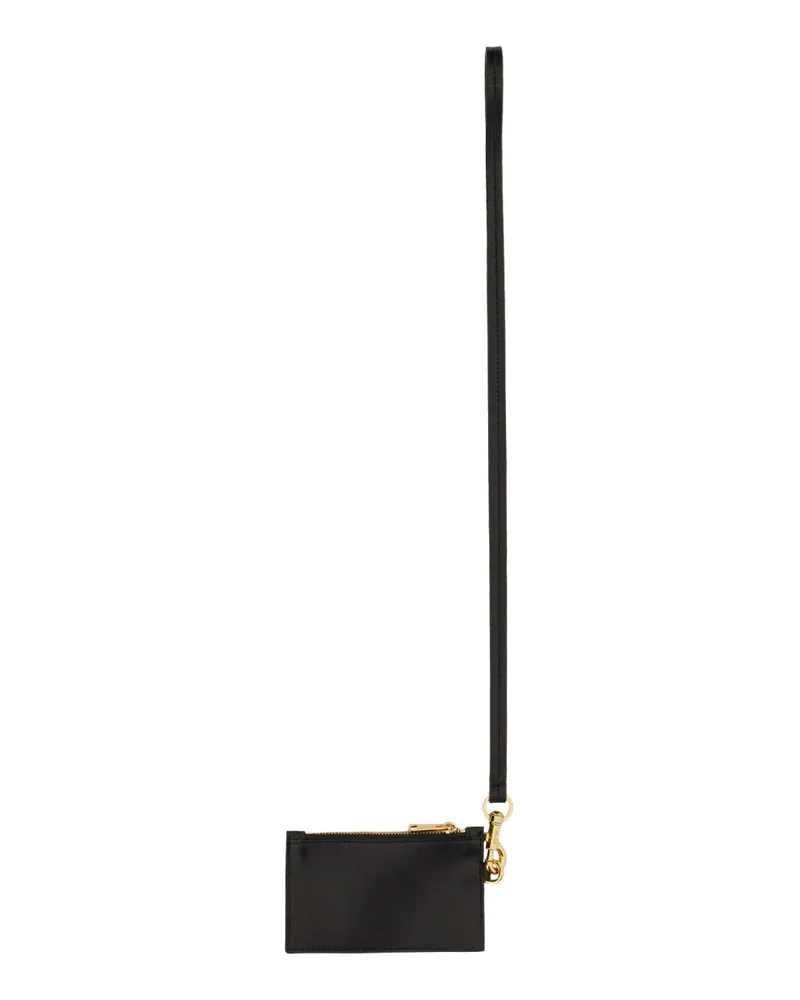 N° 21 Removable Shoulder Strap Card Holder — Black Black