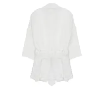 Linen Kimono Jacket — White
