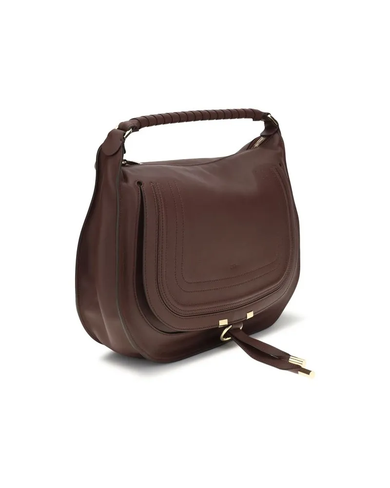 Chloé Women's Brown Calf Leather Bos Taurus Shoulder Bag Brown