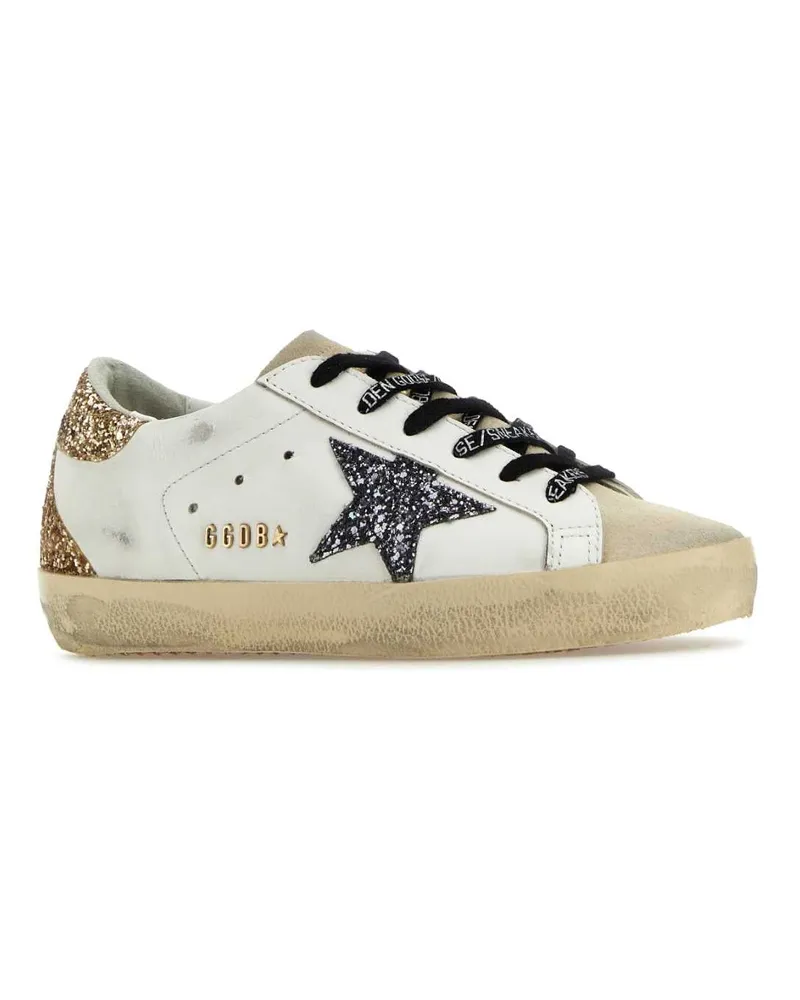 Golden Goose Women's Multicolor Leather Superstar Sneakers Opticwhiteseedpearlblackgold White