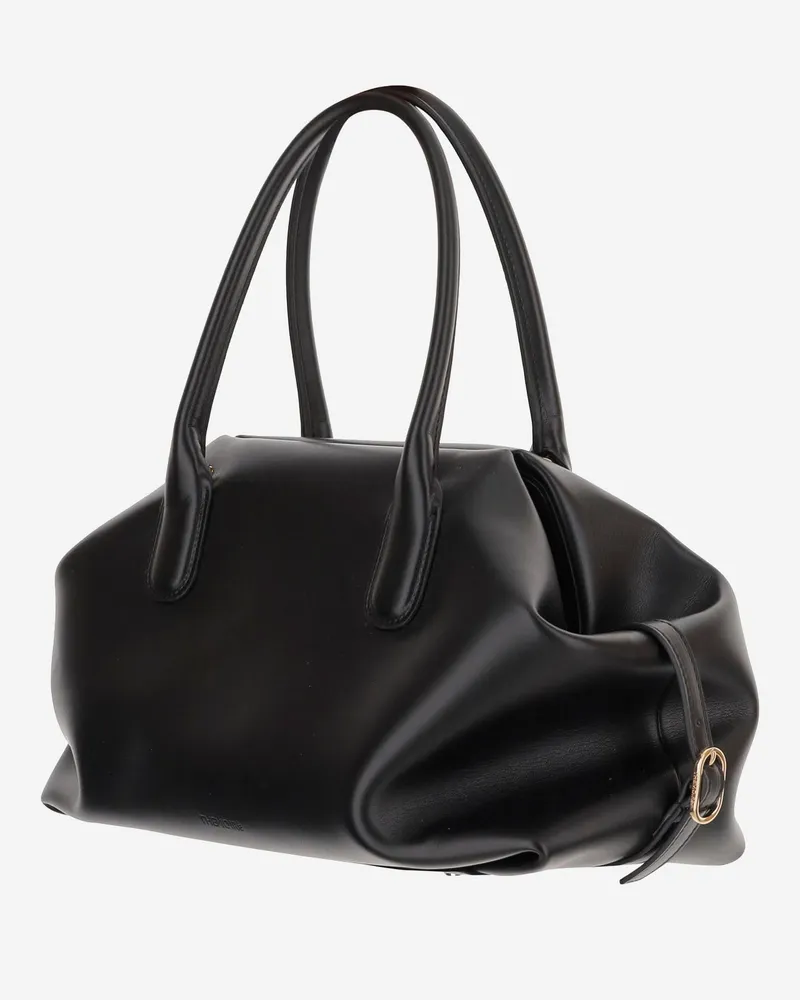 THEMOIRÈ Women's Shoulder Bag Talia Black Vegan Leather Black