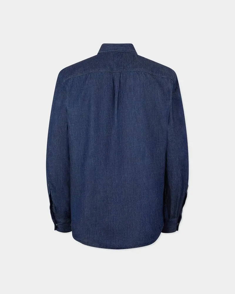 Dsquared2 Denim with Zip Pocket Details Shirt — Navy Navy