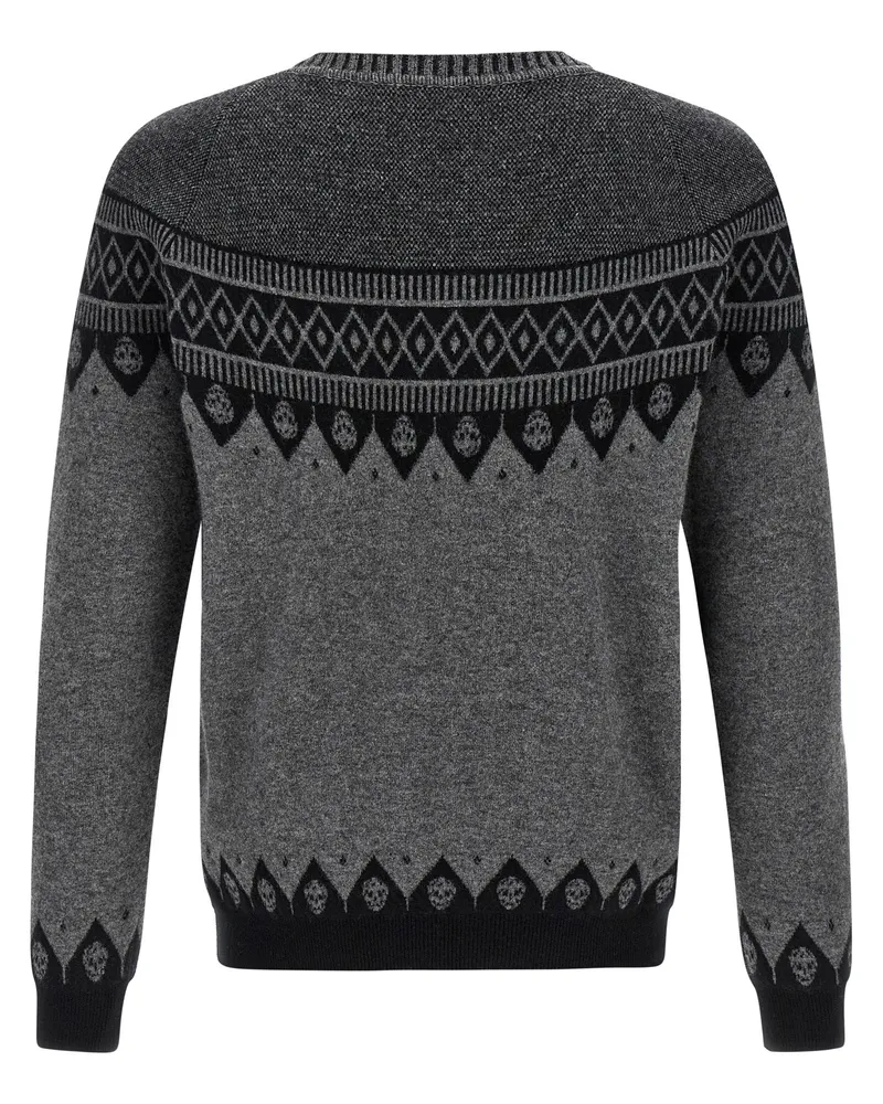 Alexander McQueen Men's Gray Wool Cardigan Clothing Gray