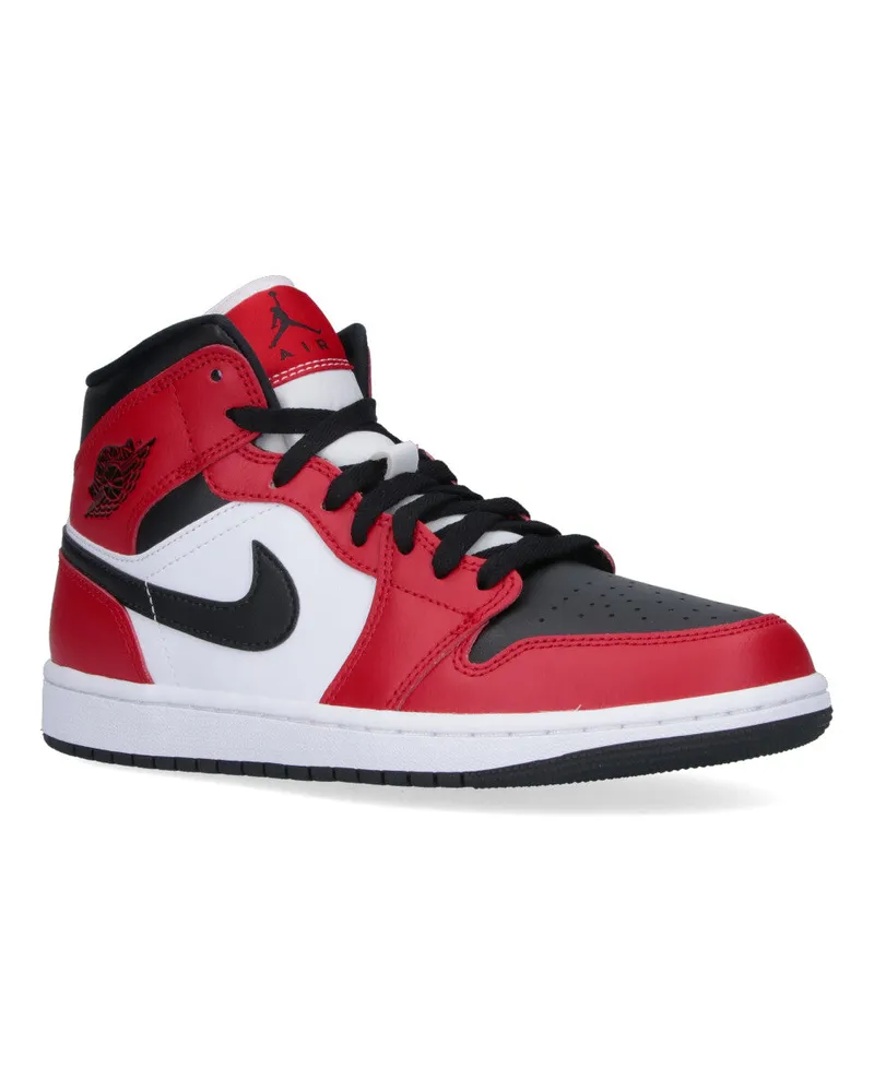 Nike Men's Sneakers Red Leather Red