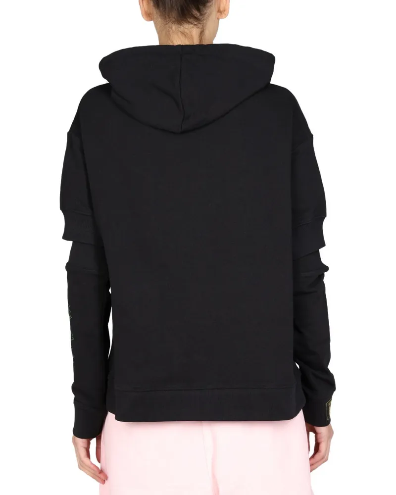 Raf Simons Logo Print Sweatshirt — Black Black