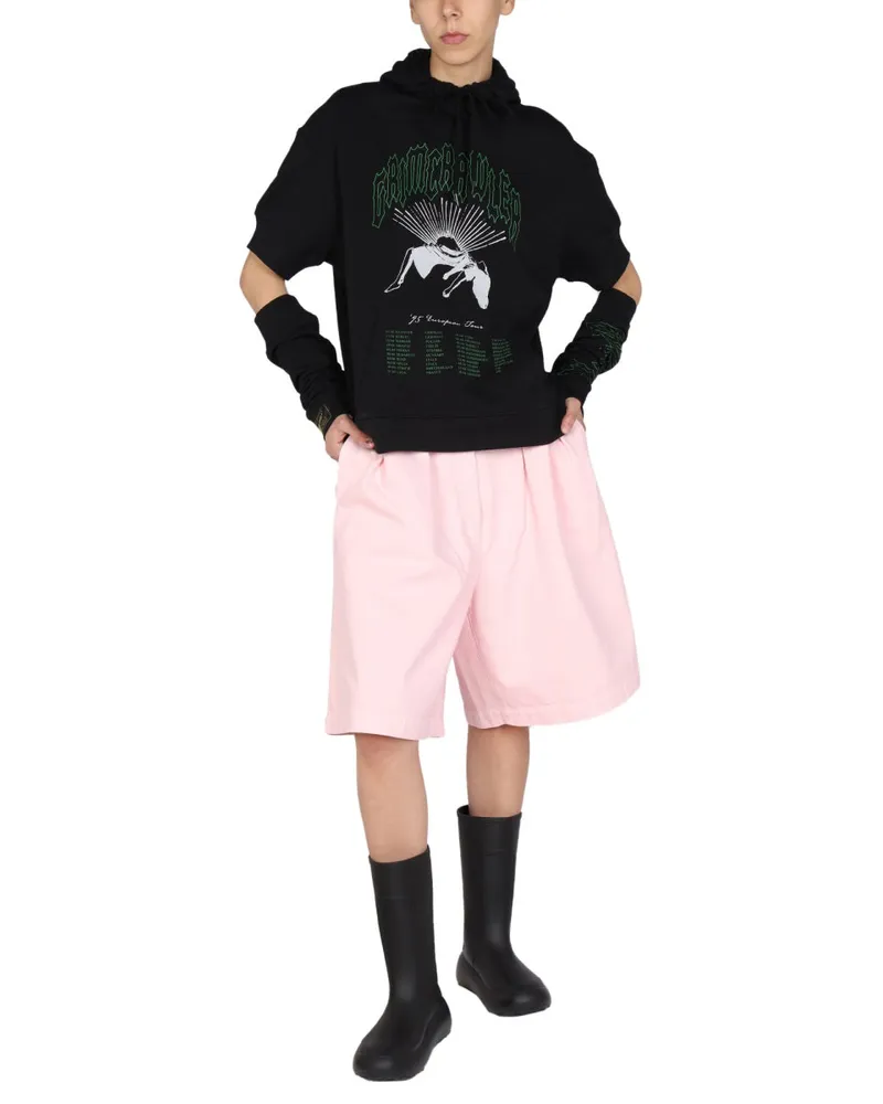 Raf Simons Logo Print Sweatshirt — Black Black