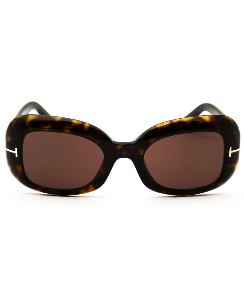 Tom Ford Women's Ft1347 Sunglasses Brown Brown