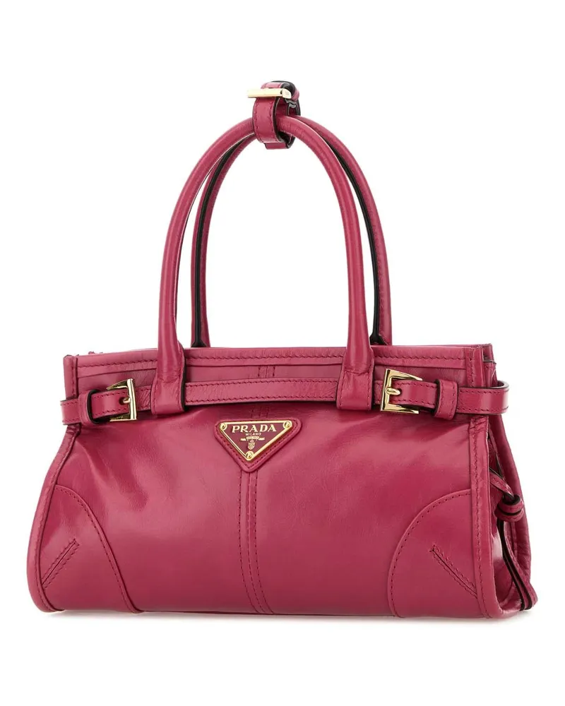 Prada Women's Fuchsia Leather Mini  Bonnie Handbag Peonia N Borse A Mano Bag Pink