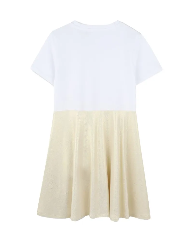 DKNY Cotton-Stretch Dress — Yellow Yellow