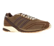 Unisex Brown Crochet Adidas X Wales Bonner Adizero Sneakers Auburn-Cream White-Wonder Quartz Auburn/cream White/wonder