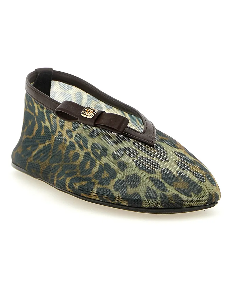 Ganni Jenny Ballet Flat — Black Black