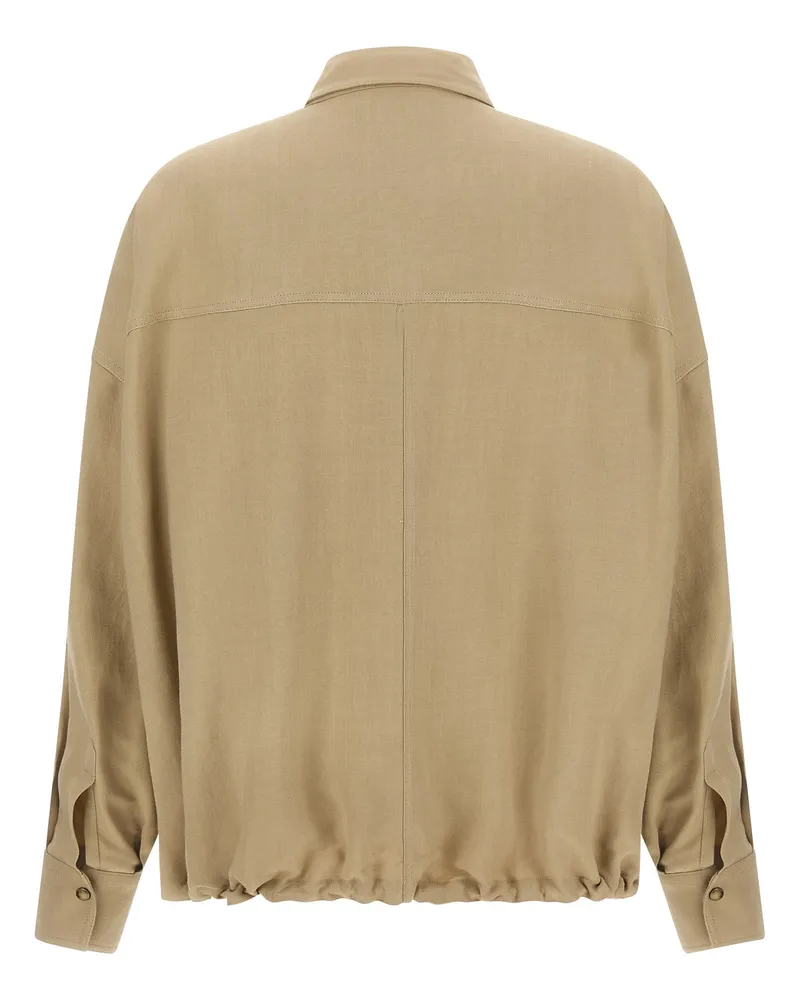 Brunello Cucinelli Women's Beige Viscose Blouse Beige