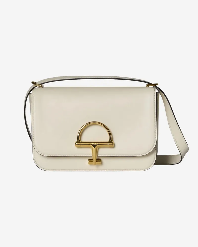 Gucci Women's Siena Small Shoulder Bag White Calfskin White