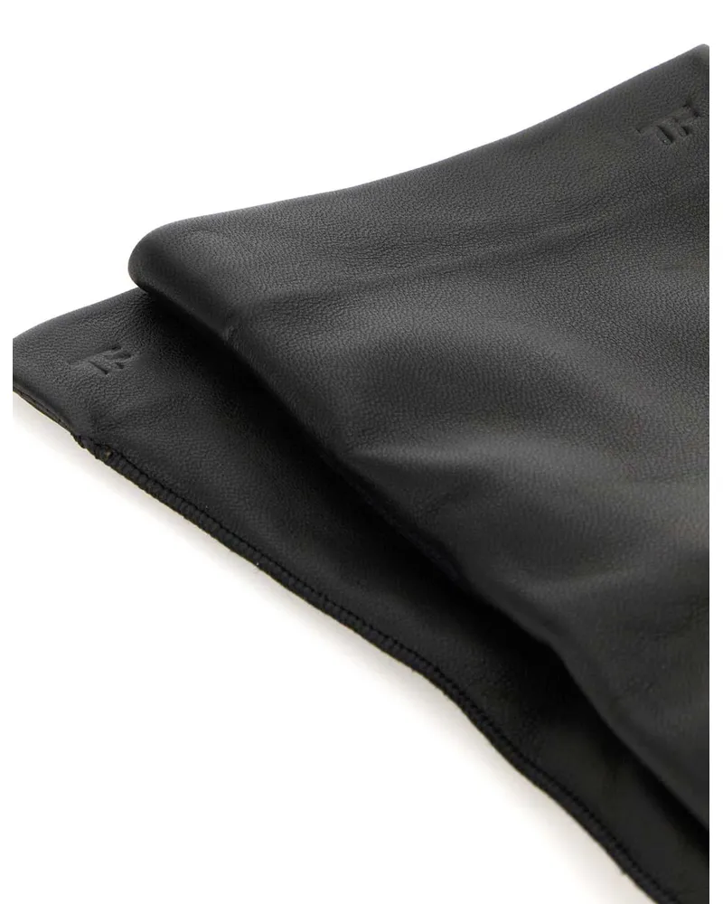 Tom Ford G0013lsp044n 1n001 Black Exterior: Lamb Lining: Silk Guanti Glove Black