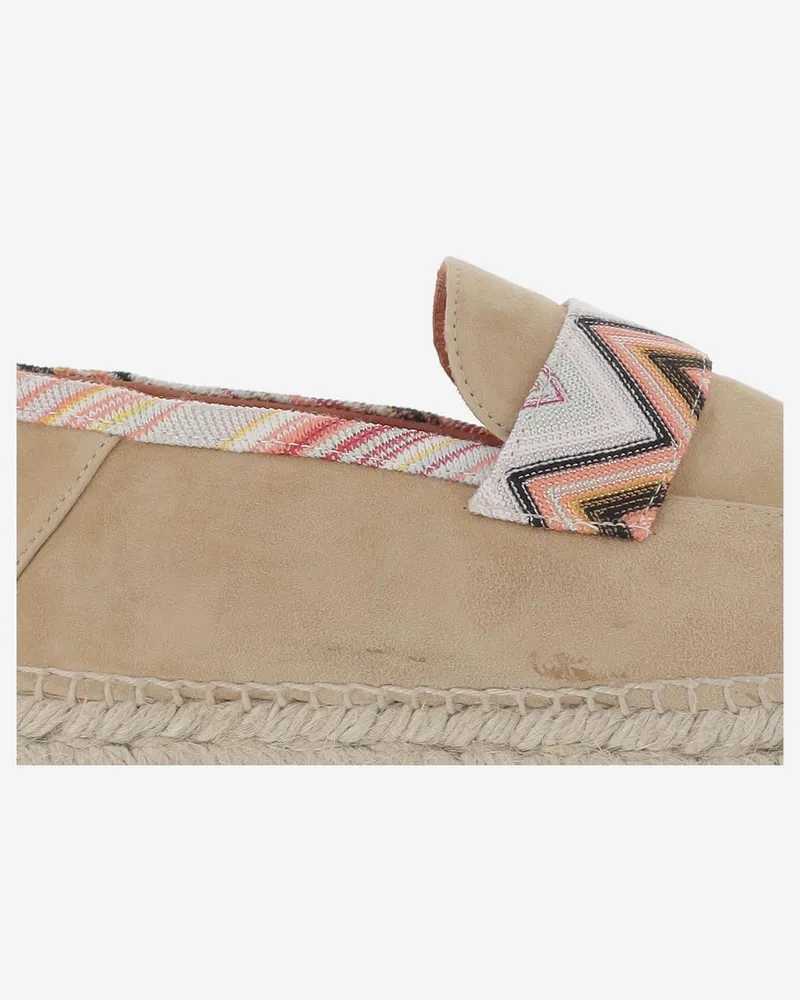 Missoni Women's Espadrilles Viscose Blend Beige Shoe Beige