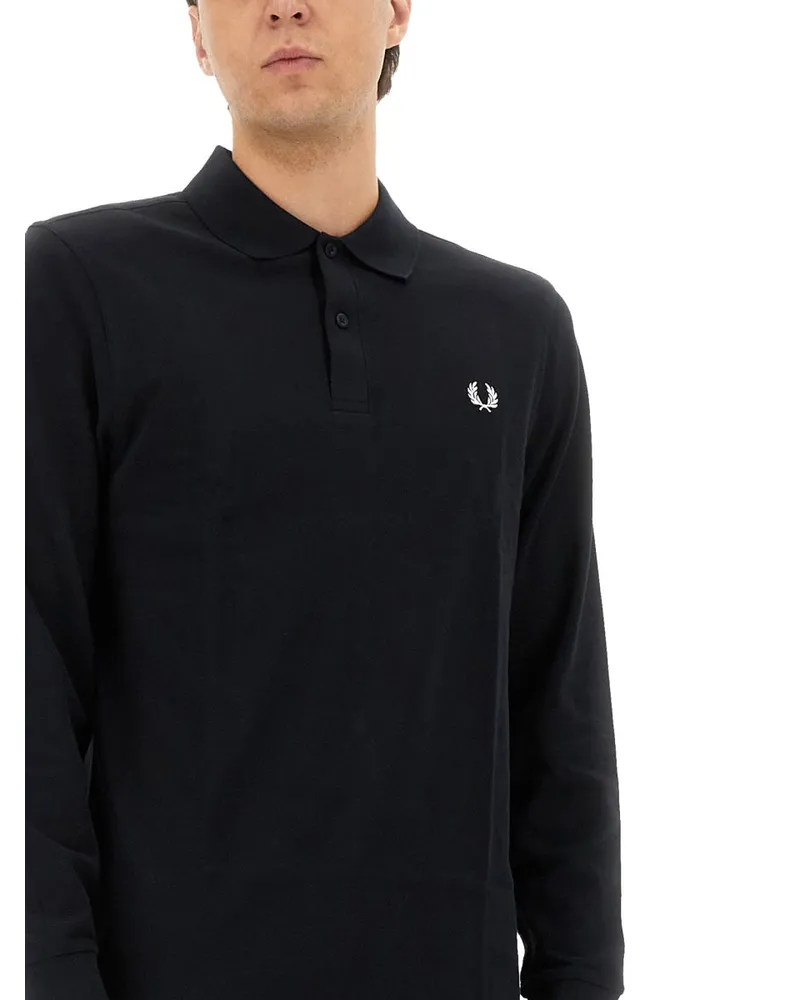 Fred Perry Cotton Polo Shirt — Blue Blue
