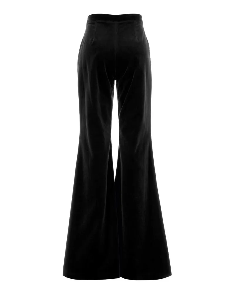COSTARELLOS Velvet Trousers — Black Black
