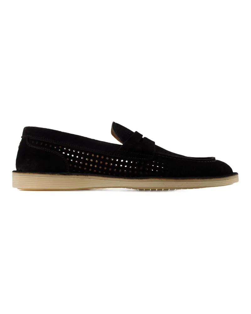 Dolce & Gabbana Men's Loaffers -  Leather Black Calfskin Shoes Flat-Shoes Black