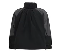 Women Beth Jacket With Transparent Inserts Nero Limousine Polyester