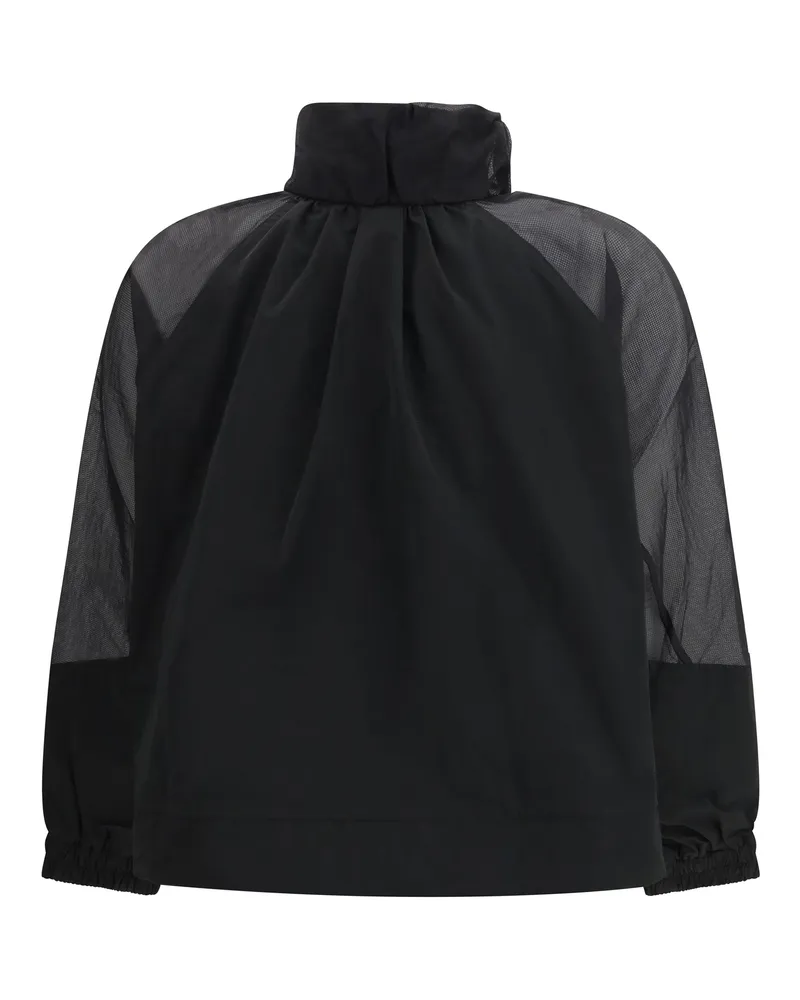 Pinko Women Beth Jacket With Transparent Inserts Nero Limousine Polyester Black