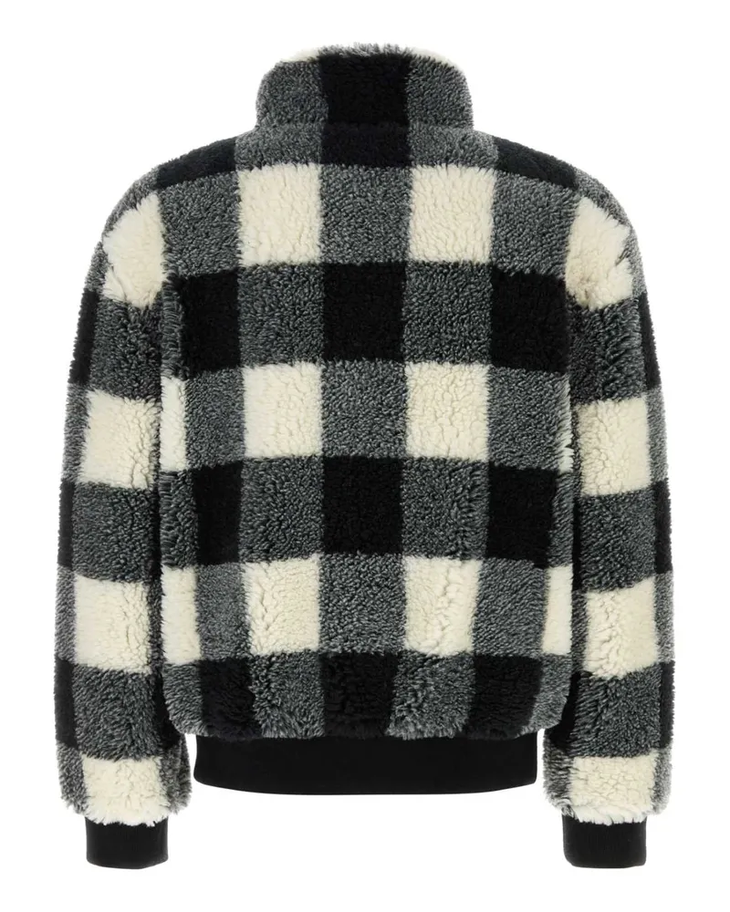 Givenchy Men's Embroidered Pile Jacket Blackwhite Giacche E Gilet Multicolor