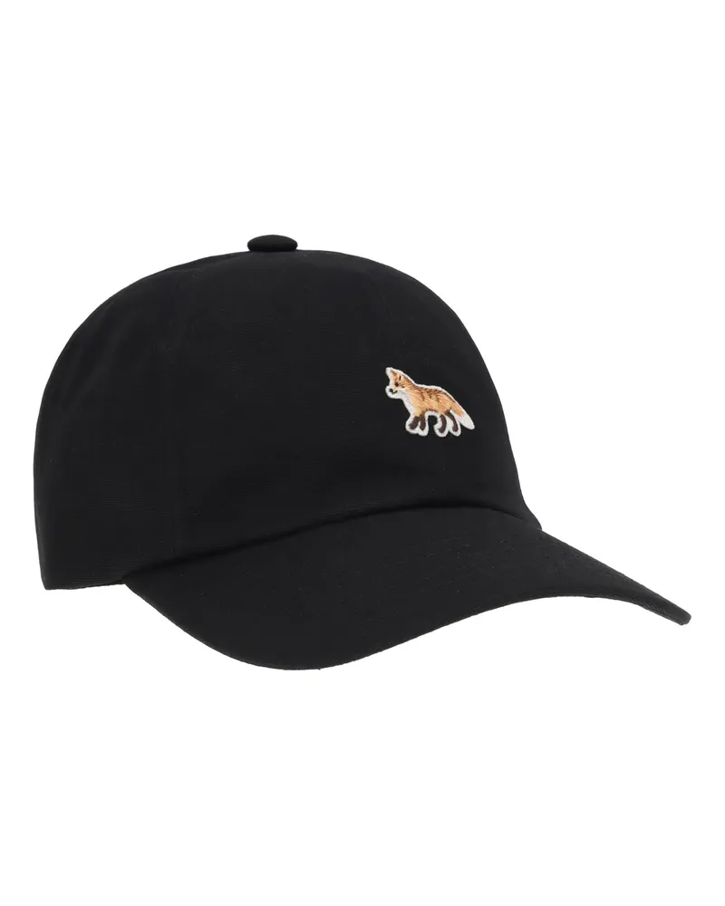 Kitsuné Women's Fox Baseball Hat Black Cotton E Hairbands Black