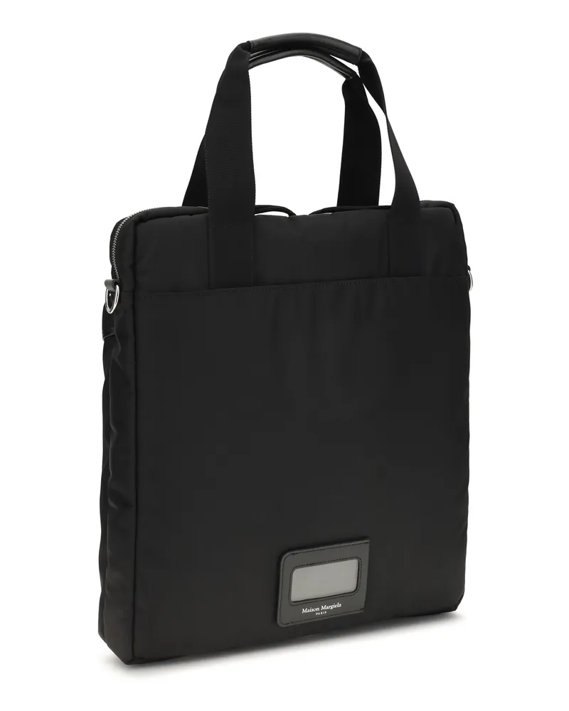Maison Margiela High Tech Computer Nylon Shoulder Bag — Black Black