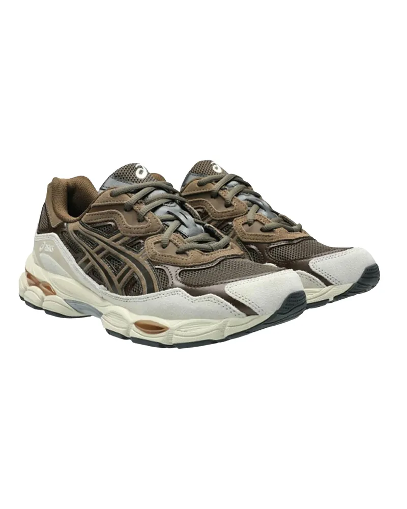 Asics Men's Sneakers Gel-Nyc Brown Storm-Black Coffee Trainers Storm/black Brown