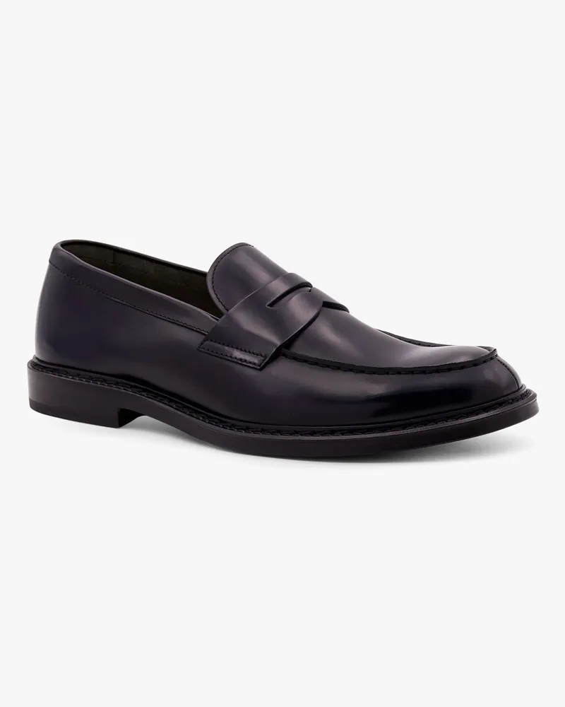Doucal´s Men's Loafers Penny Leather Black Black