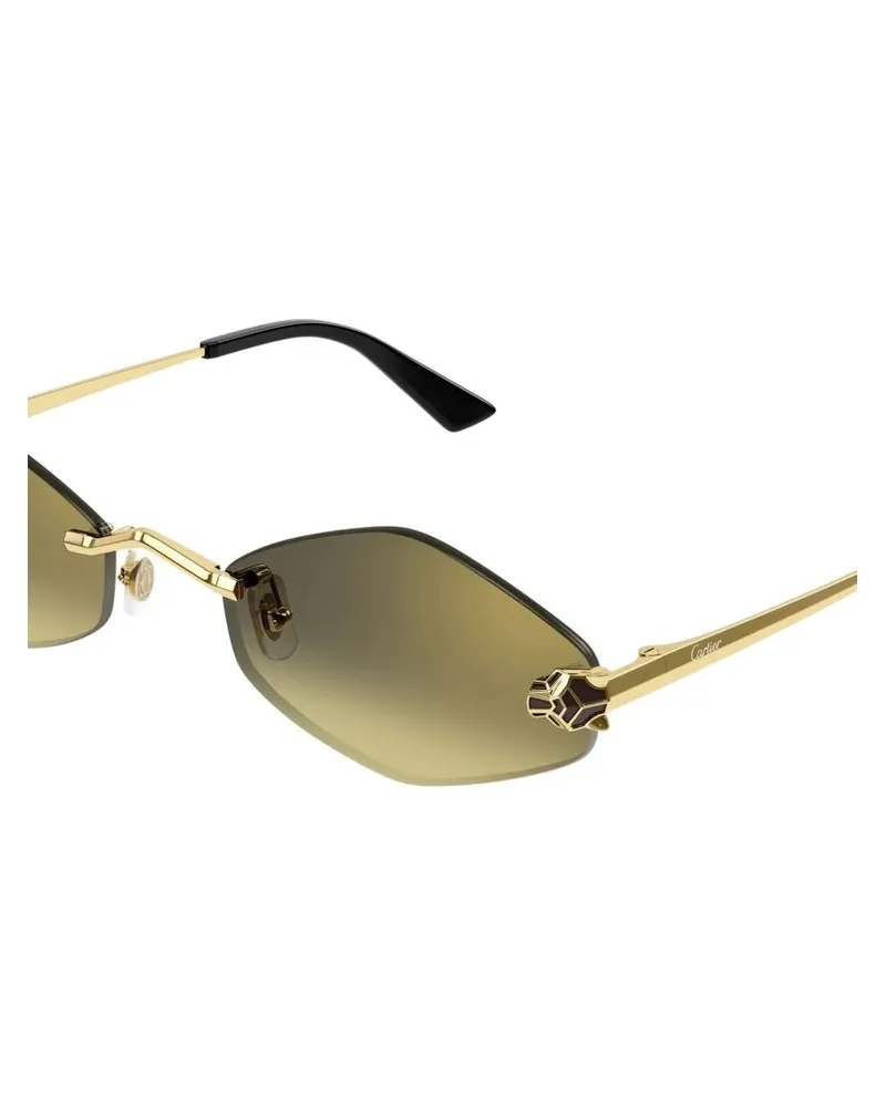 Cartier CT0433S008 Rimless Gradient Lens Sunglasses 008