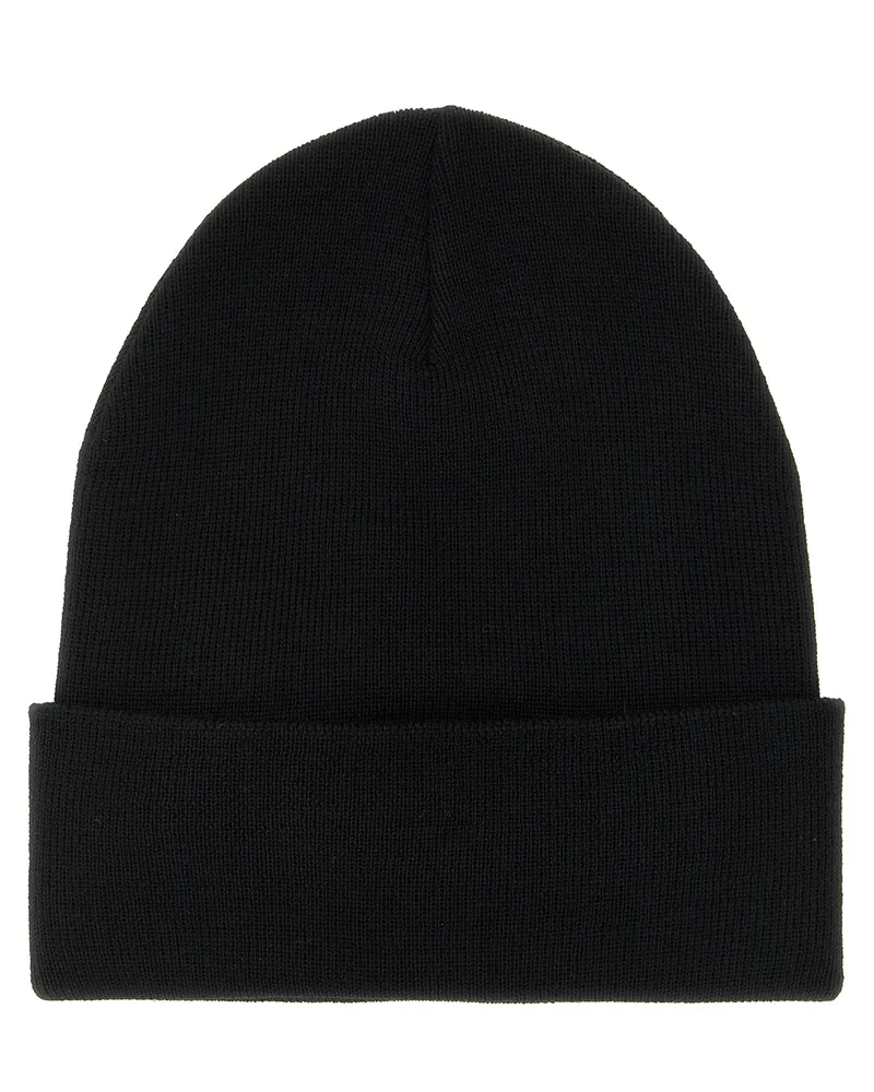 Moncler MO344163BM Virgin Wool Beanie — Black Black