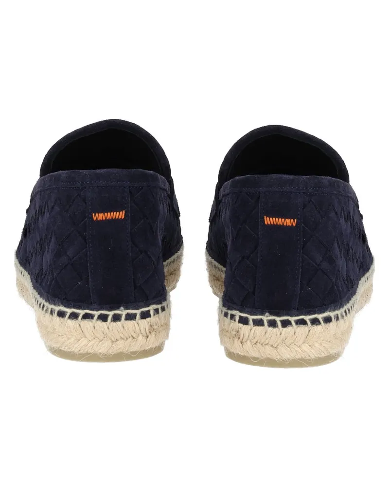 Castañer Bovine Leather Moccasin Loafer — Blue Blue