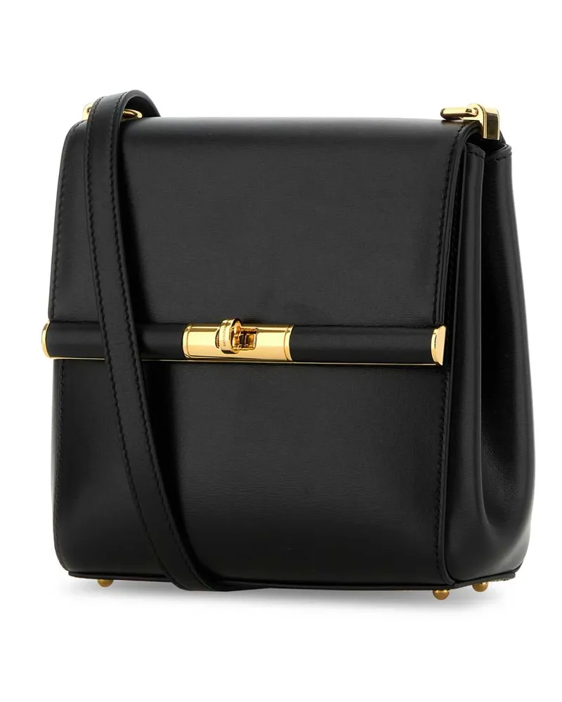 Dolce & Gabbana Women's Black Leather Marlene Crossbody Bag Nero Borse A Tracolla Black