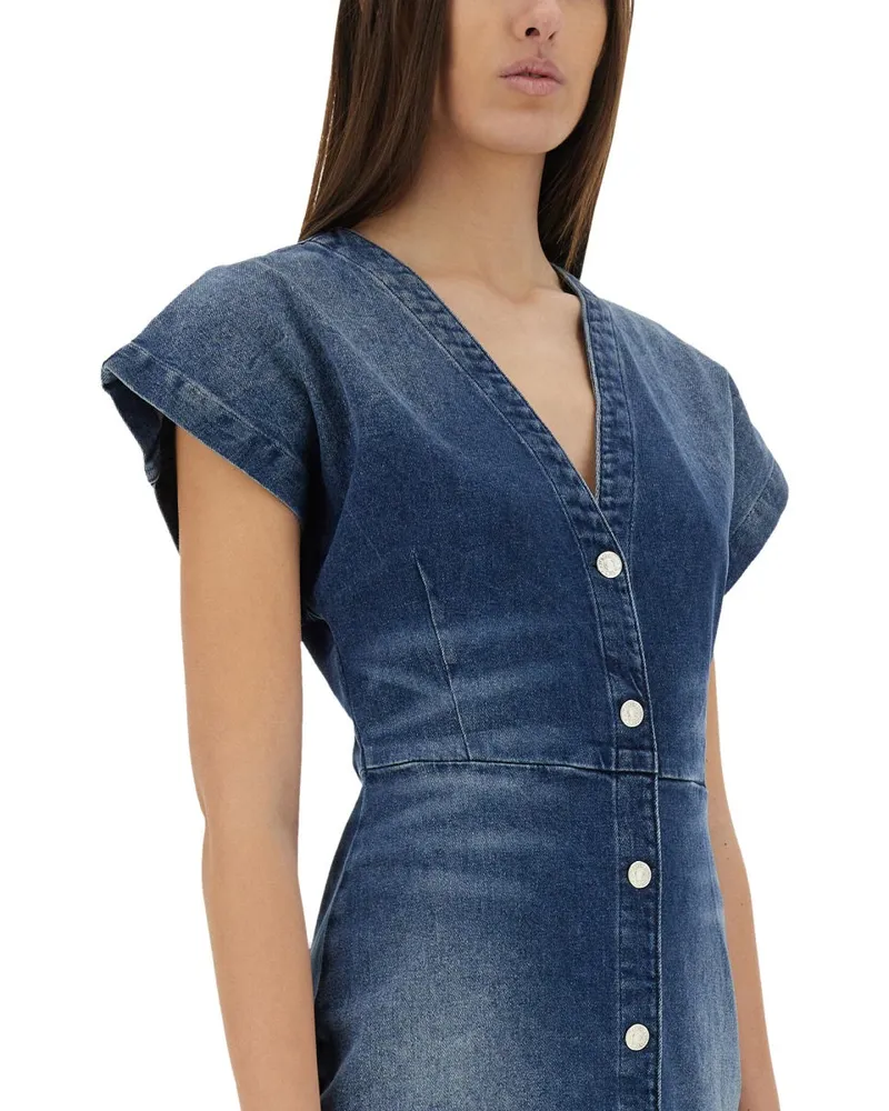 Moschino Slim Fit Denim Dress — Blue Blue