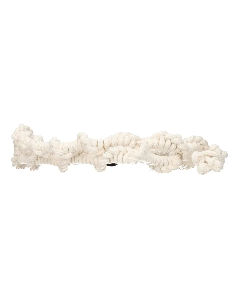Alanui Knotted Cotton Belt — Beige Beige