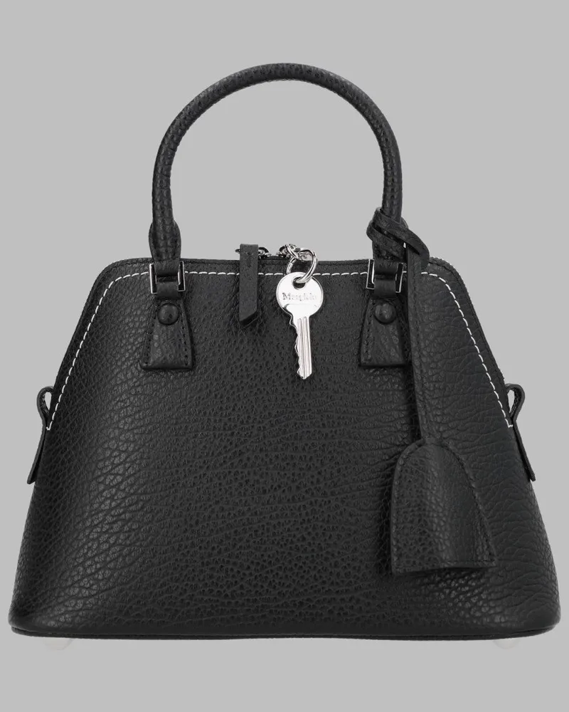 Maison Margiela 5AC Classique Micro Leather Shoulder Bag — Black Black
