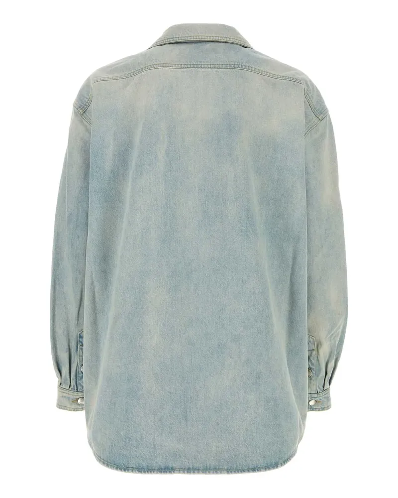 1989 STUDIO S03ucc003den001 6100 Light Blue Exterior: Cotton Camicie Shirt Blue