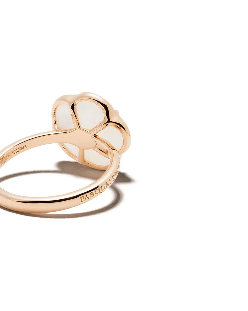 Pasquale Bruni Women's 18kt Rose Gold Petit Joli Agate And Diamond Ring Continuty White