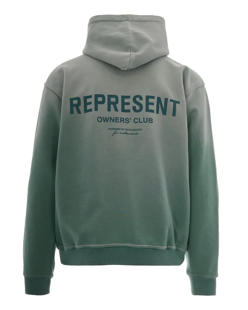 REPRESENT Men Sweatshirt Owners Club Washed Aloe Cotton Sweatshirts Sweater Green
