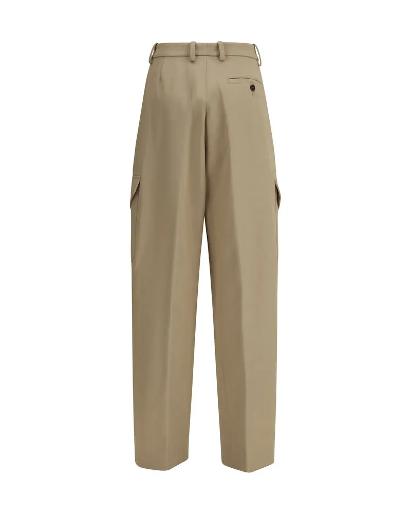 Givenchy Women's Beige Cotton Cargo Pants Beige
