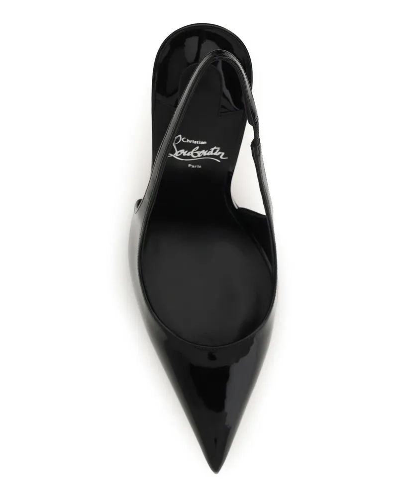 Christian Louboutin Miss Z Slingback Heels — Black Black