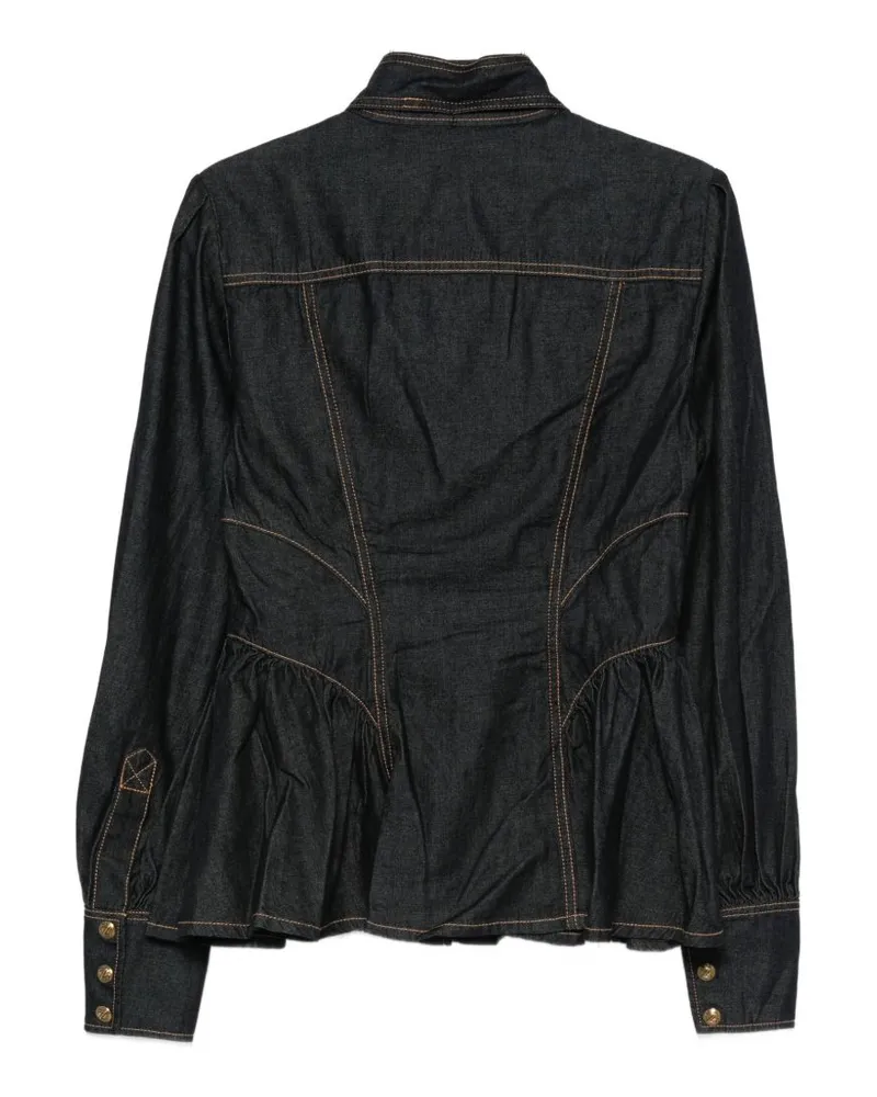 Zimmermann Indigo Denim Shirt — Indigo Indigo