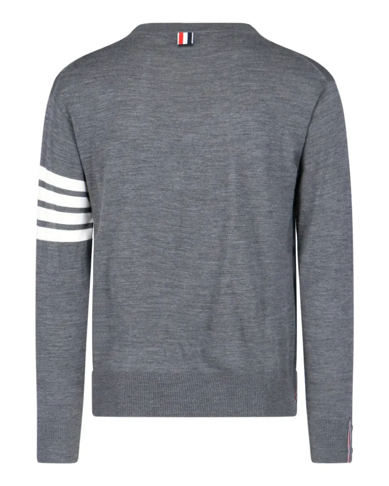 Thom Browne Men's Sweaters Grey Virgin Wool Gray