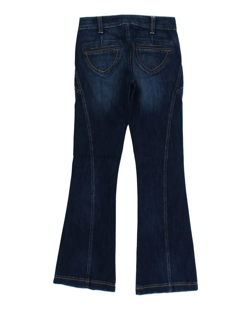 Roberto Cavalli Women's Blue Cotton Stretch Low Waist Jeans Clothing Blue