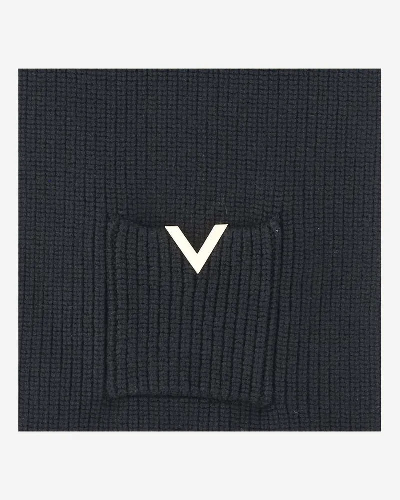 Valentino Garavani Women's Wool Scarf Black Scarfs Black