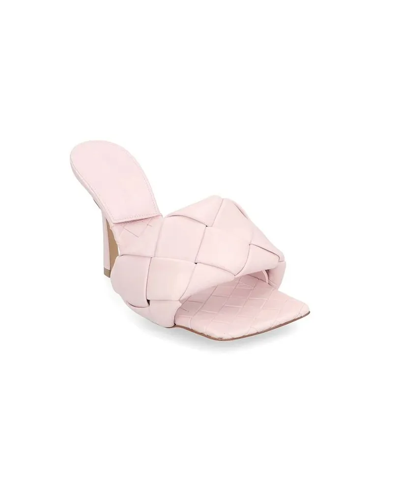 Bottega Veneta Women's Multicolor Leather Mules Pink
