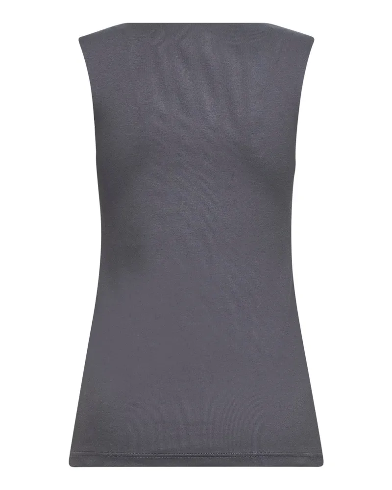 Blanca Women's Tank Top Ribbed Jersey Grey Polyamide Gray
